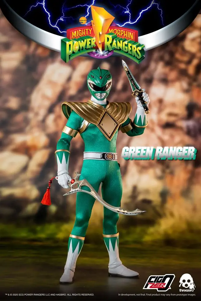 Mighty Morphin Power Rangers FigZero akciófigura 1/6 Green Ranger 30 cm termékfotó