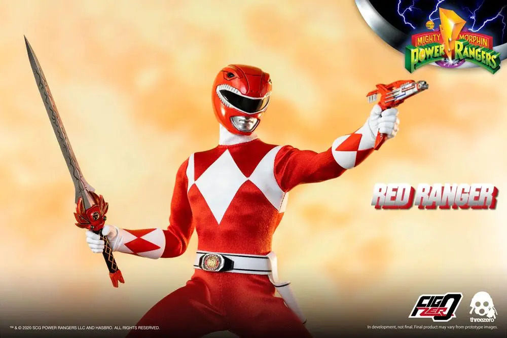 Mighty Morphin Power Rangers FigZero akciófigura 1/6 Red Ranger 30 cm termékfotó