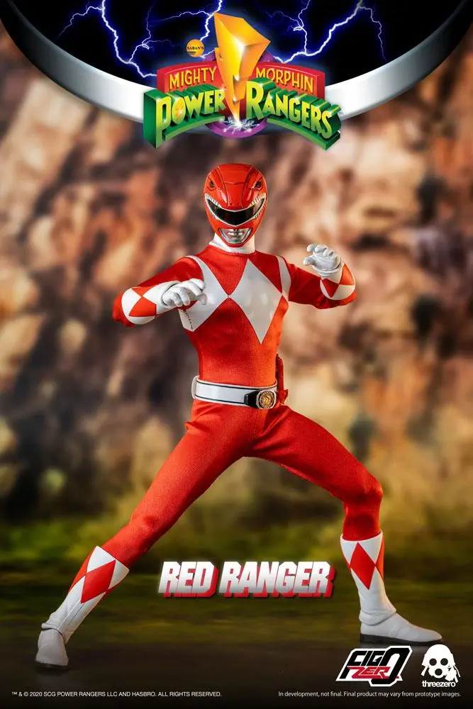 Mighty Morphin Power Rangers FigZero akciófigura 1/6 Red Ranger 30 cm termékfotó