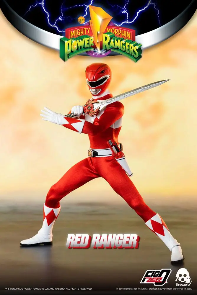 Mighty Morphin Power Rangers FigZero akciófigura 1/6 Red Ranger 30 cm termékfotó