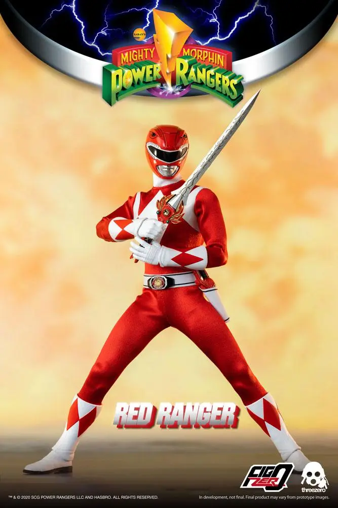 Mighty Morphin Power Rangers FigZero akciófigura 1/6 Red Ranger 30 cm termékfotó