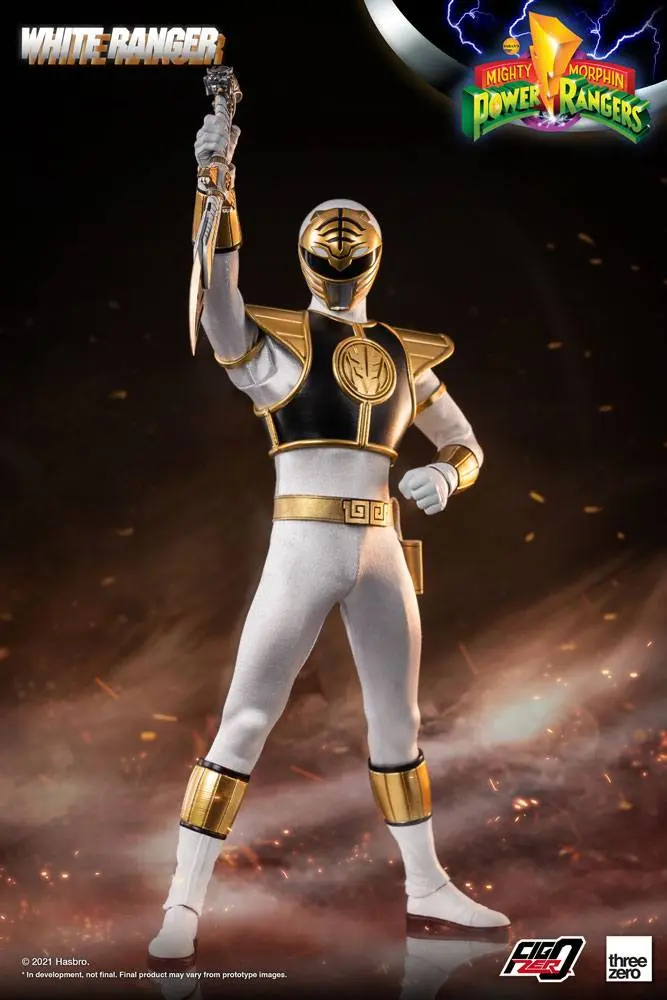 Mighty Morphin Power Rangers FigZero akciófigura 1/6 White Ranger 30 cm termékfotó