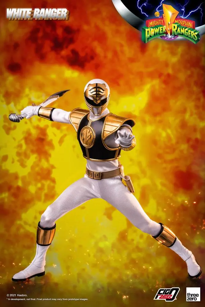 Mighty Morphin Power Rangers FigZero akciófigura 1/6 White Ranger 30 cm termékfotó
