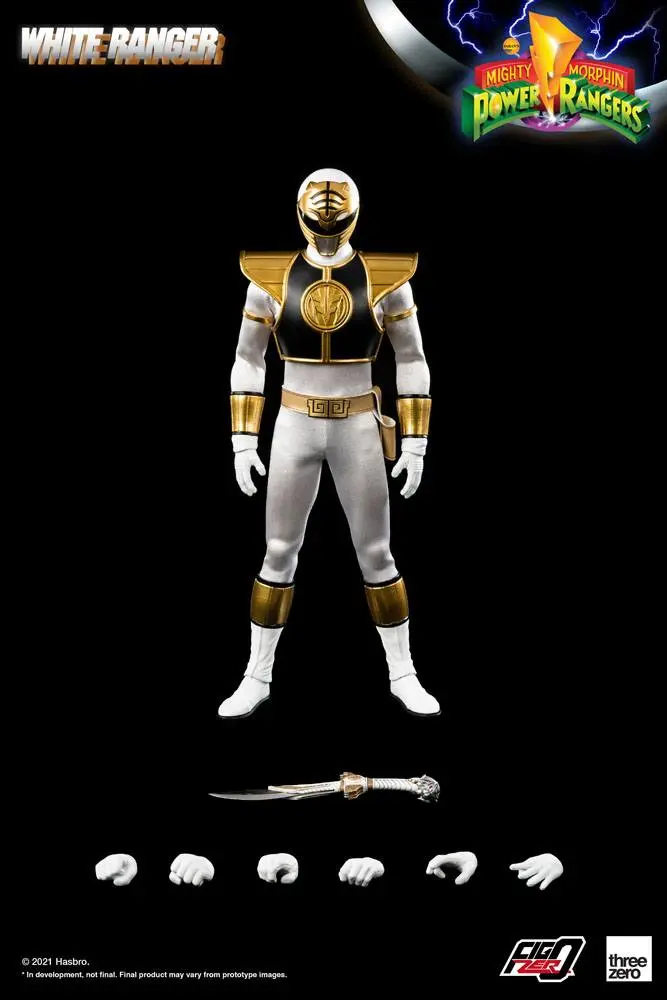 Mighty Morphin Power Rangers FigZero akciófigura 1/6 White Ranger 30 cm termékfotó