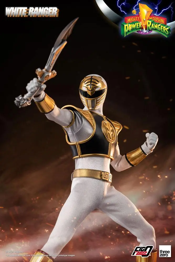Mighty Morphin Power Rangers FigZero akciófigura 1/6 White Ranger 30 cm termékfotó