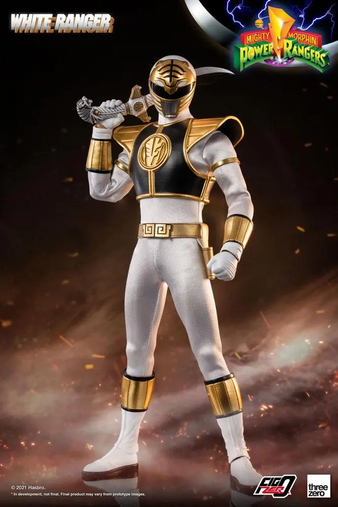 Mighty Morphin Power Rangers FigZero akciófigura 1/6 White Ranger 30 cm termékfotó