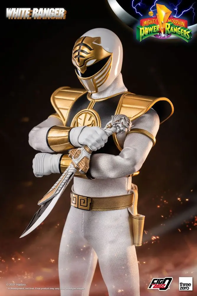 Mighty Morphin Power Rangers FigZero akciófigura 1/6 White Ranger 30 cm termékfotó