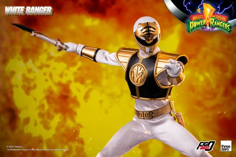 Mighty Morphin Power Rangers FigZero akciófigura 1/6 White Ranger 30 cm termékfotó
