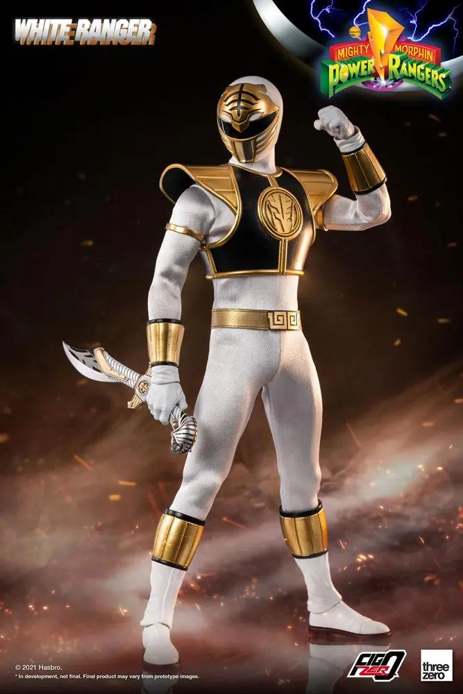 Mighty Morphin Power Rangers FigZero akciófigura 1/6 White Ranger 30 cm termékfotó