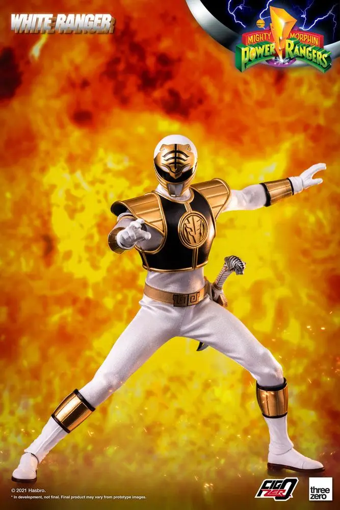 Mighty Morphin Power Rangers FigZero akciófigura 1/6 White Ranger 30 cm termékfotó