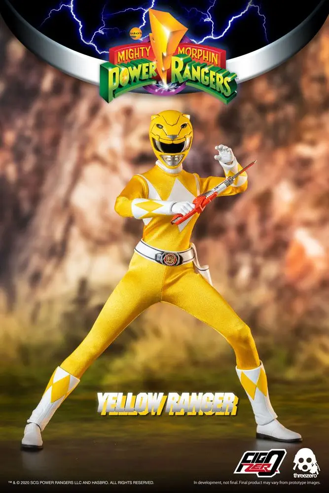 Mighty Morphin Power Rangers FigZero akciófigura 1/6 Yellow Ranger 30 cm termékfotó