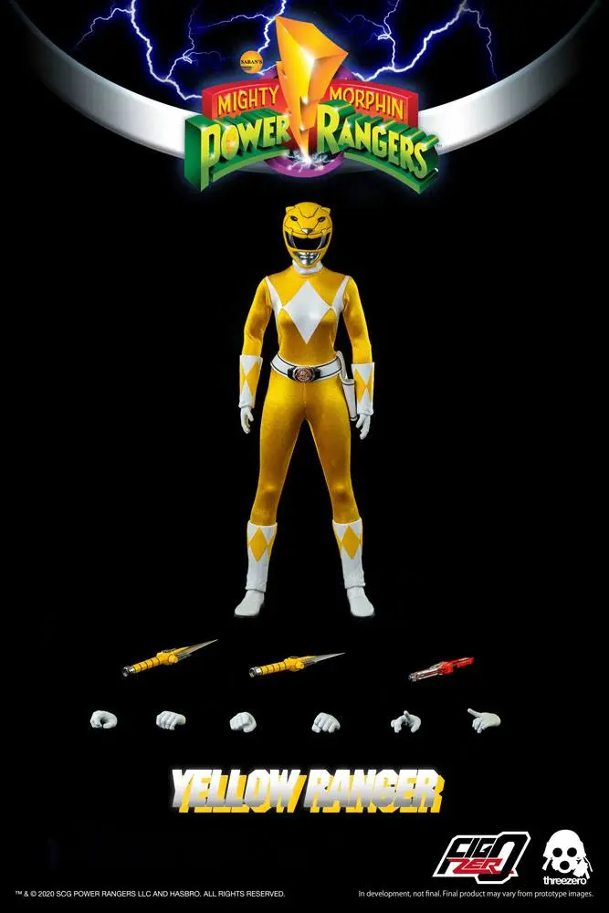 Mighty Morphin Power Rangers FigZero akciófigura 1/6 Yellow Ranger 30 cm termékfotó