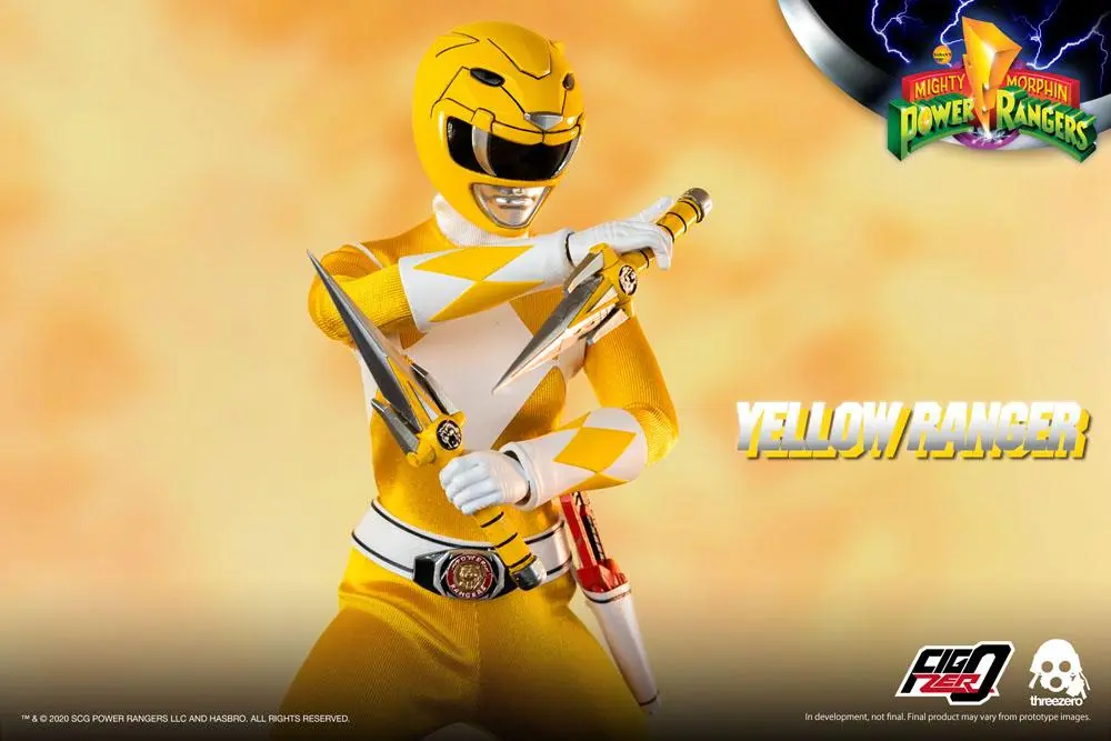 Mighty Morphin Power Rangers FigZero akciófigura 1/6 Yellow Ranger 30 cm termékfotó