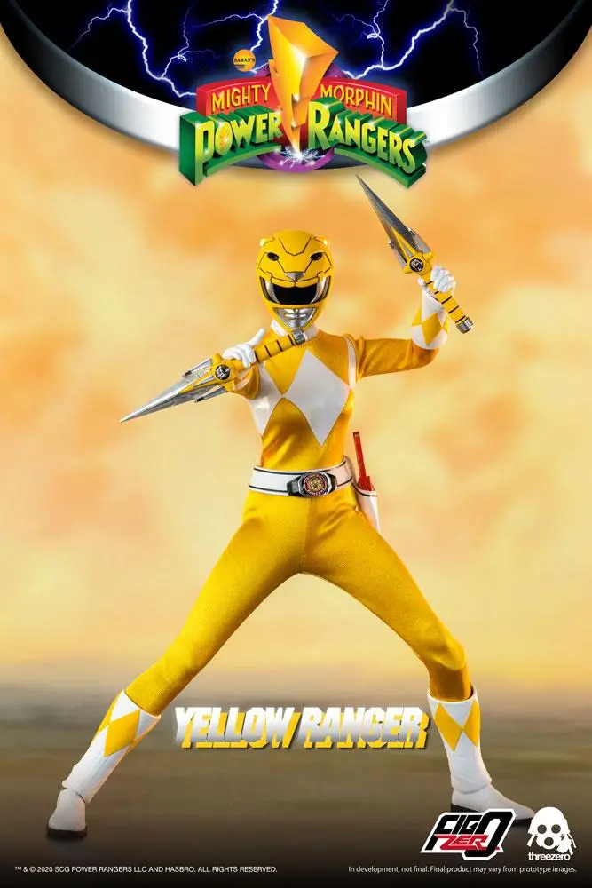 Mighty Morphin Power Rangers FigZero akciófigura 1/6 Yellow Ranger 30 cm termékfotó