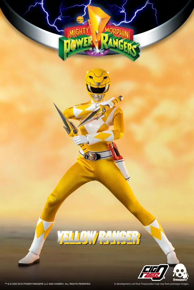 Mighty Morphin Power Rangers FigZero akciófigura 1/6 Yellow Ranger 30 cm termékfotó