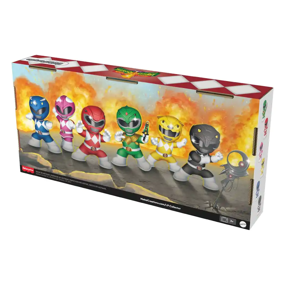 Mighty Morphin Power Rangers Fisher-Price Little People Collector 6 db-os Mini figura csomag 7 cm termékfotó