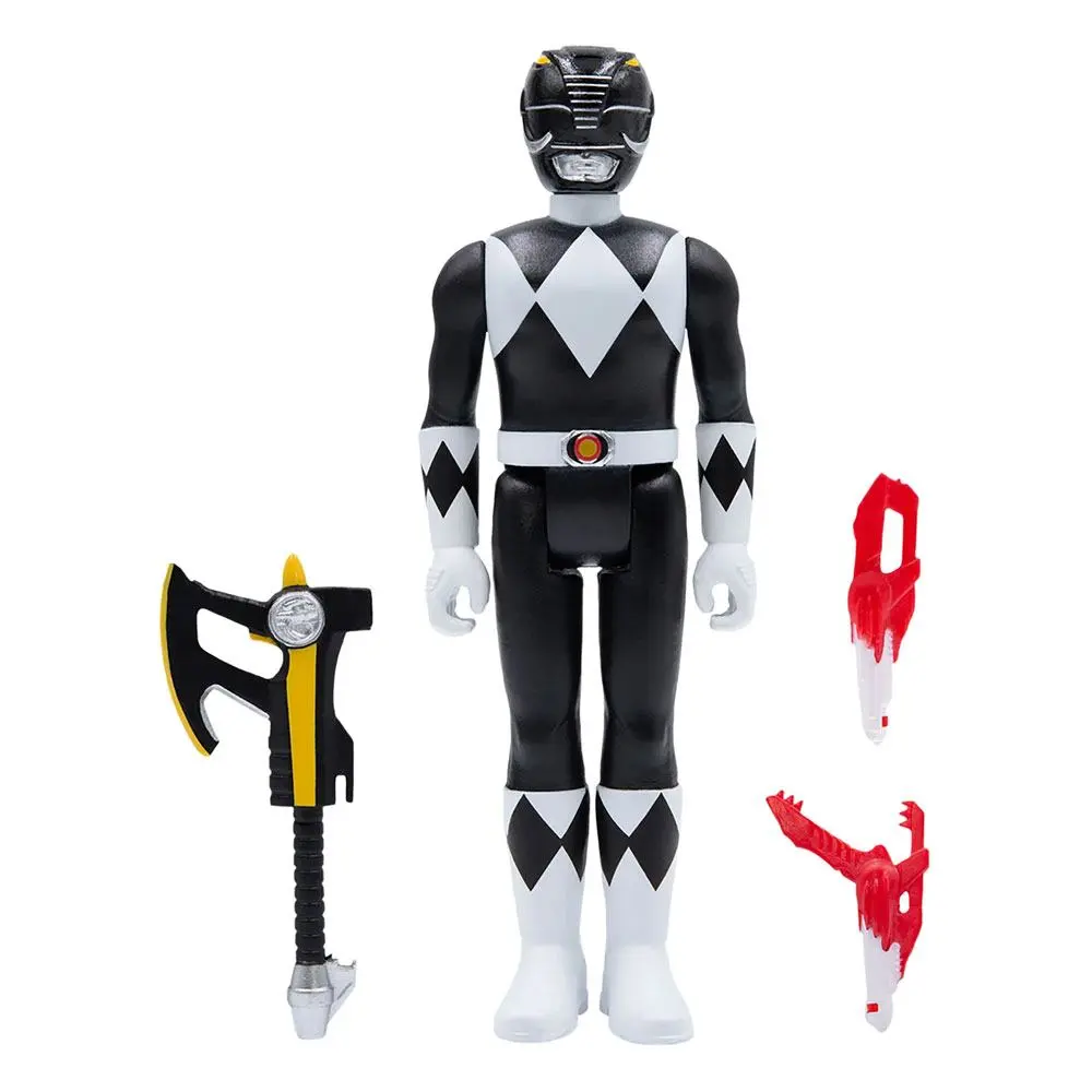 Mighty Morphin Power Rangers ReAction Black Ranger akciófigura 10 cm termékfotó
