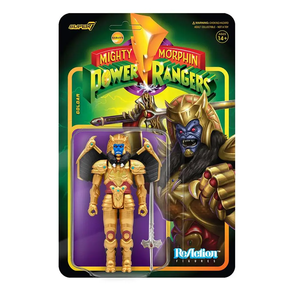 Mighty Morphin Power Rangers ReAction Goldar akciófigura 10 cm termékfotó