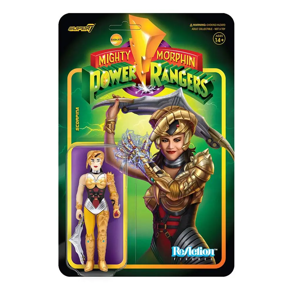 Mighty Morphin Power Rangers ReAction Scorpina akciófigura 10 cm termékfotó