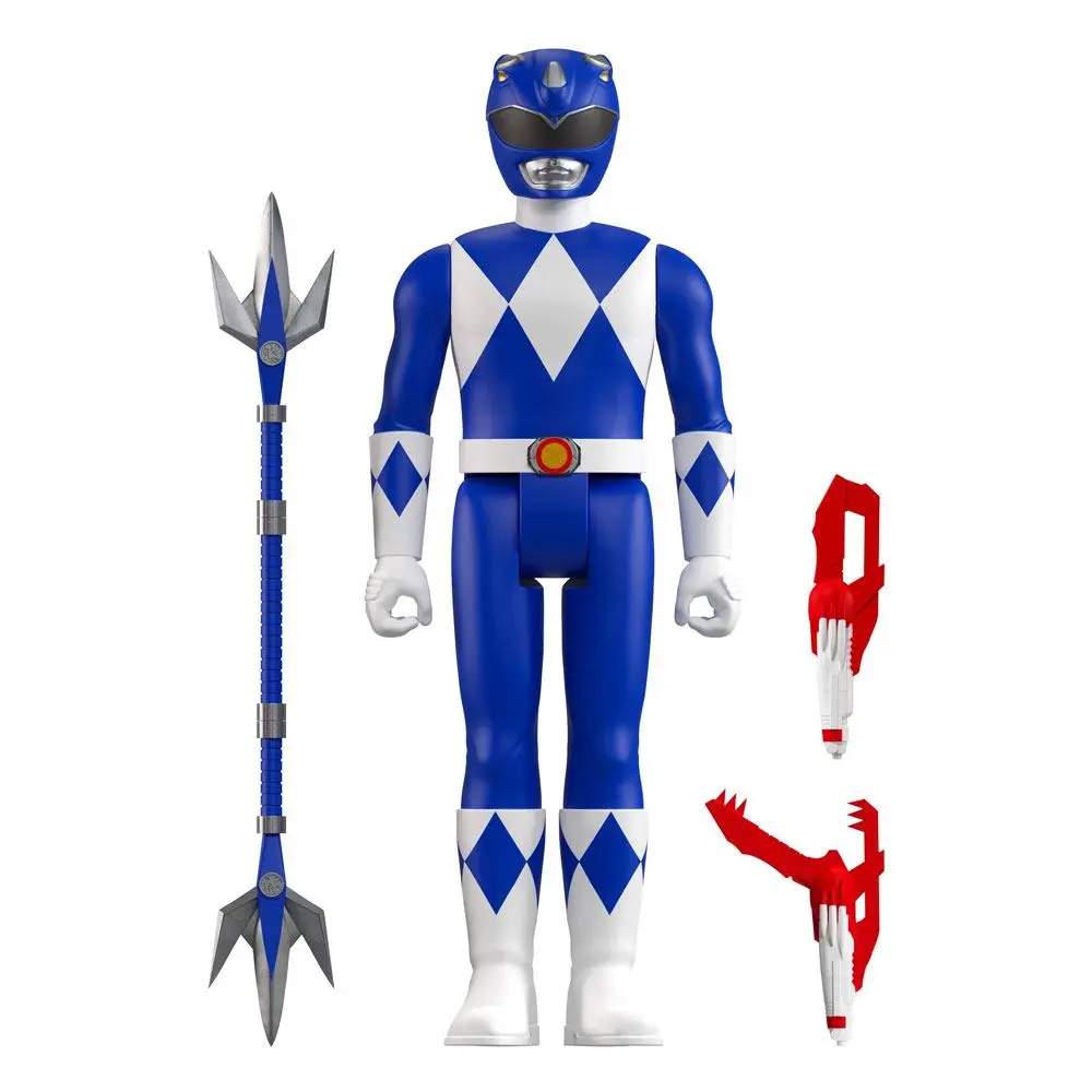 Mighty Morphin Power Rangers ReAction Wave 3 Blue Ranger akciófigura 10 cm termékfotó