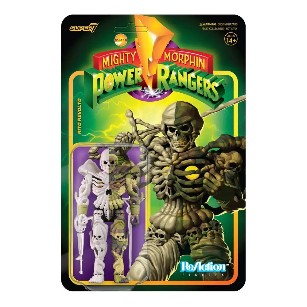 Mighty Morphin Power Rangers ReAction Wave 3 Rito Revolto akciófigura 10 cm termékfotó