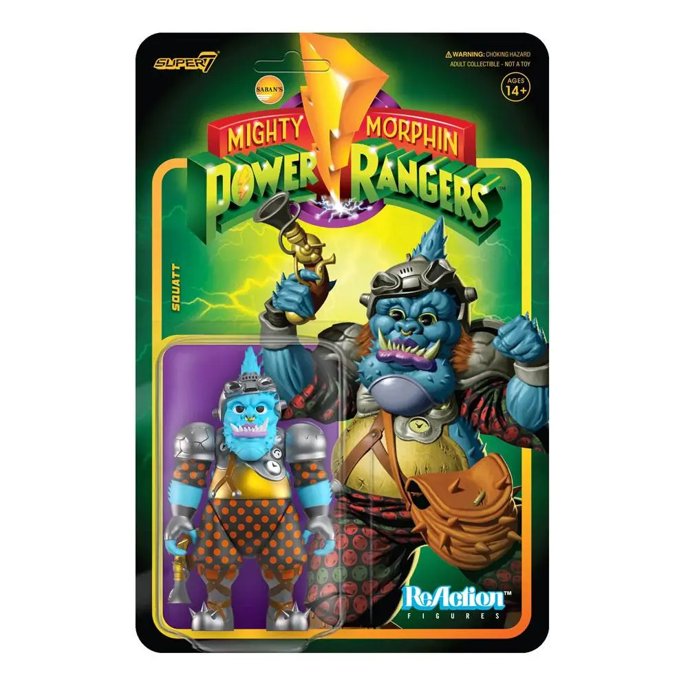 Mighty Morphin Power Rangers ReAction Wave 3 Squatt akciófigura 10 cm termékfotó