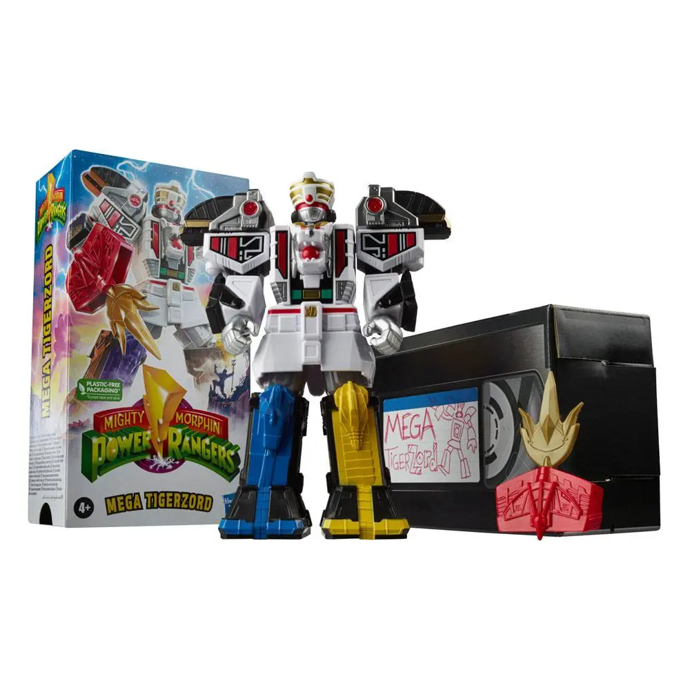 Mighty Morphin Power Rangers Retro Style 2022 Mega Tigerzord akciófigura 18 cm termékfotó