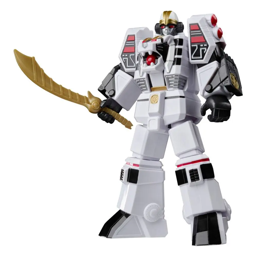 Mighty Morphin Power Rangers Retro Style 2022 White Tigerzord Warrior Mode akciófigura 18 cm termékfotó