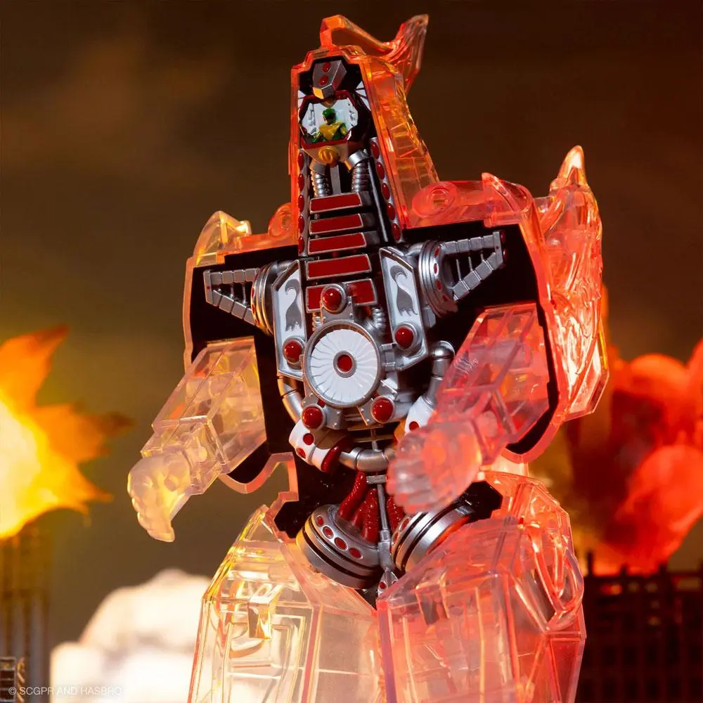 Mighty Morphin Power Rangers Super Cyborg Dragonzord (Clear) akciófigura 28 cm termékfotó