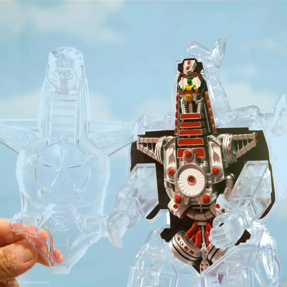 Mighty Morphin Power Rangers Super Cyborg Dragonzord (Clear) akciófigura 28 cm termékfotó