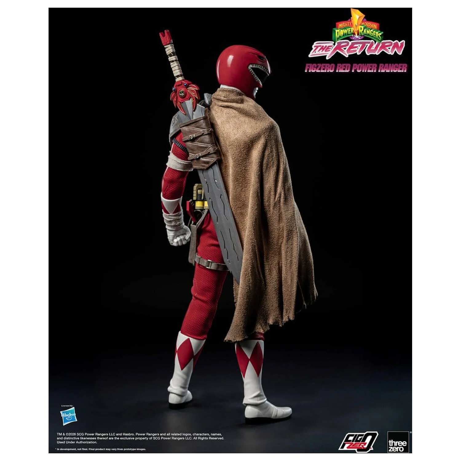 Mighty Morphin Power Rangers: The Return FigZero akciófigura 1/6 Red Power Ranger 31 cm termékfotó