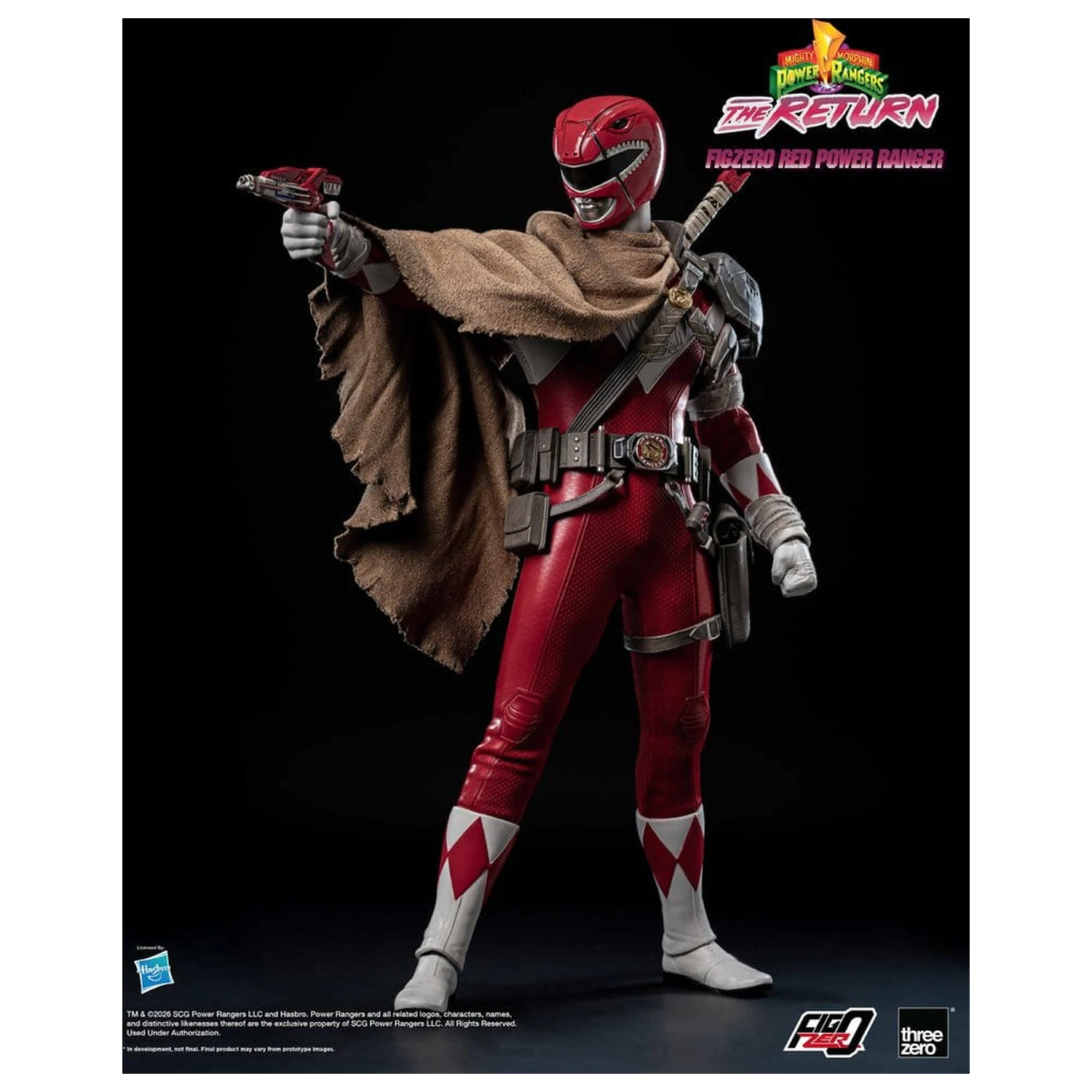 Mighty Morphin Power Rangers: The Return FigZero akciófigura 1/6 Red Power Ranger 31 cm termékfotó