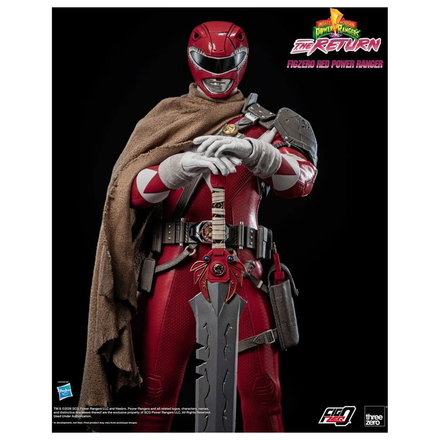 Mighty Morphin Power Rangers: The Return FigZero akciófigura 1/6 Red Power Ranger 31 cm termékfotó