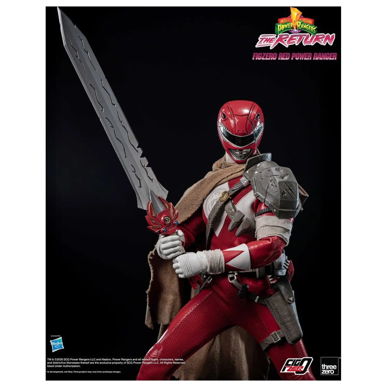 Mighty Morphin Power Rangers: The Return FigZero akciófigura 1/6 Red Power Ranger 31 cm termékfotó