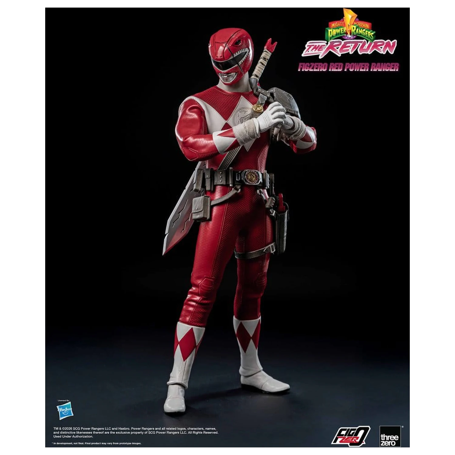 Mighty Morphin Power Rangers: The Return FigZero akciófigura 1/6 Red Power Ranger 31 cm termékfotó