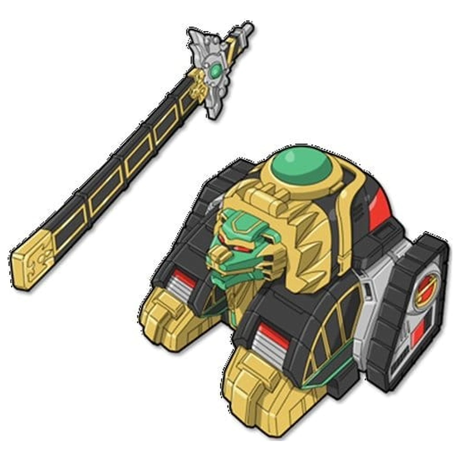 Mighty Morphin Power Rangers Thunderzord akciófigura Lion termékfotó