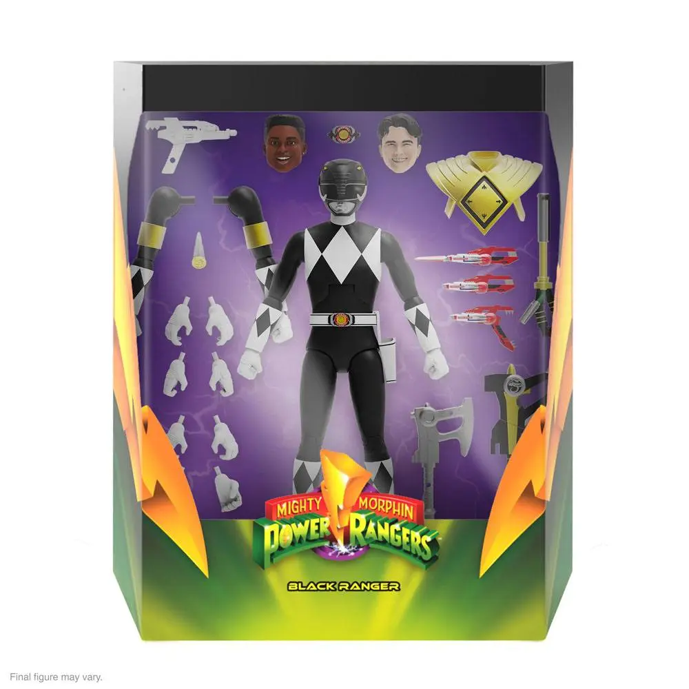 Mighty Morphin Power Rangers Ultimates Action Figure Black Ranger 18 cm termékfotó