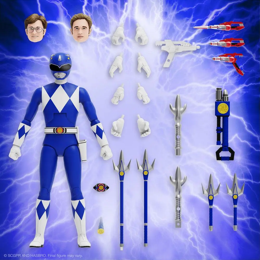 Mighty Morphin Power Rangers Ultimates Action Figure Blue Ranger 18 cm termékfotó