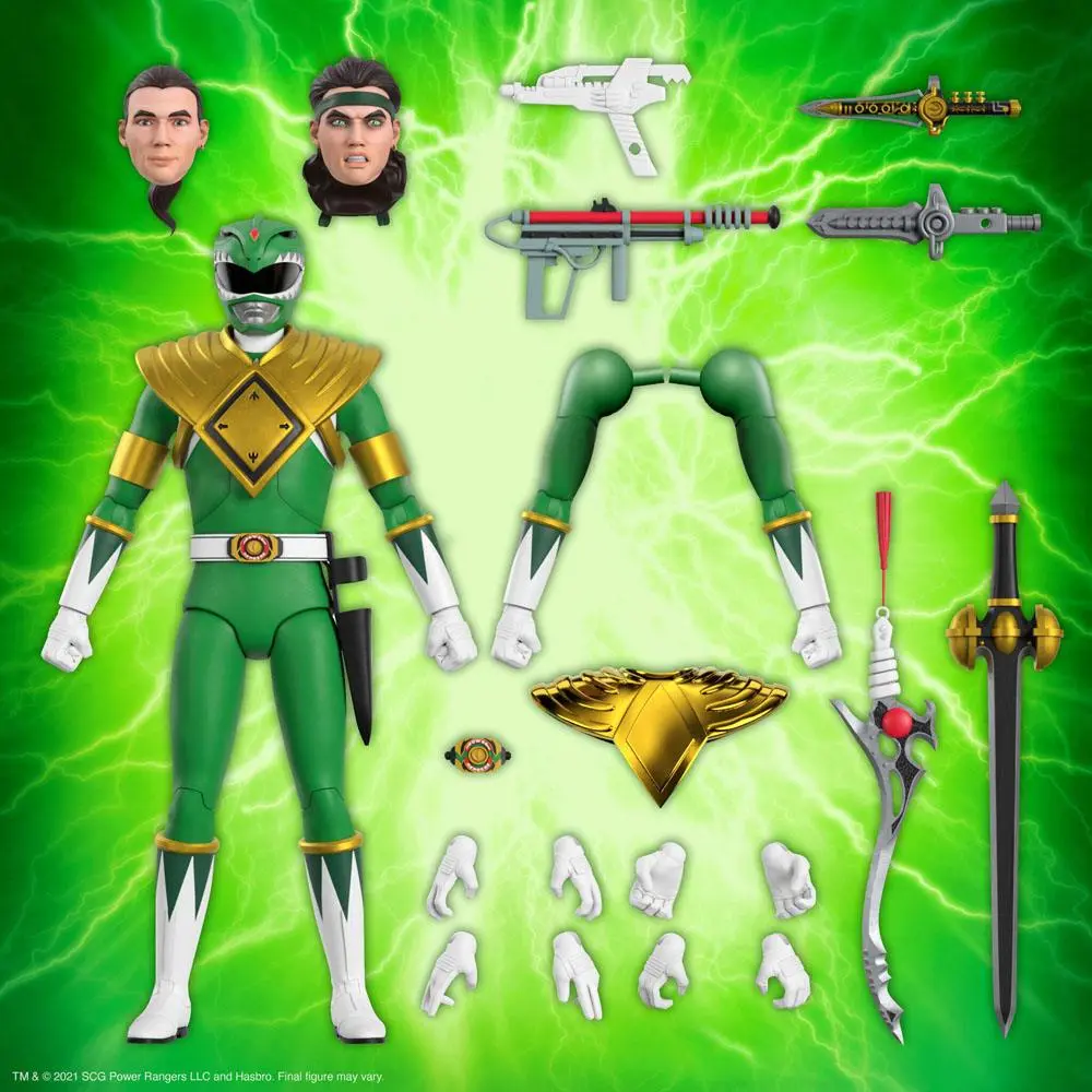 Mighty Morphin Power Rangers Ultimates Green Ranger akciófigura 18 cm termékfotó