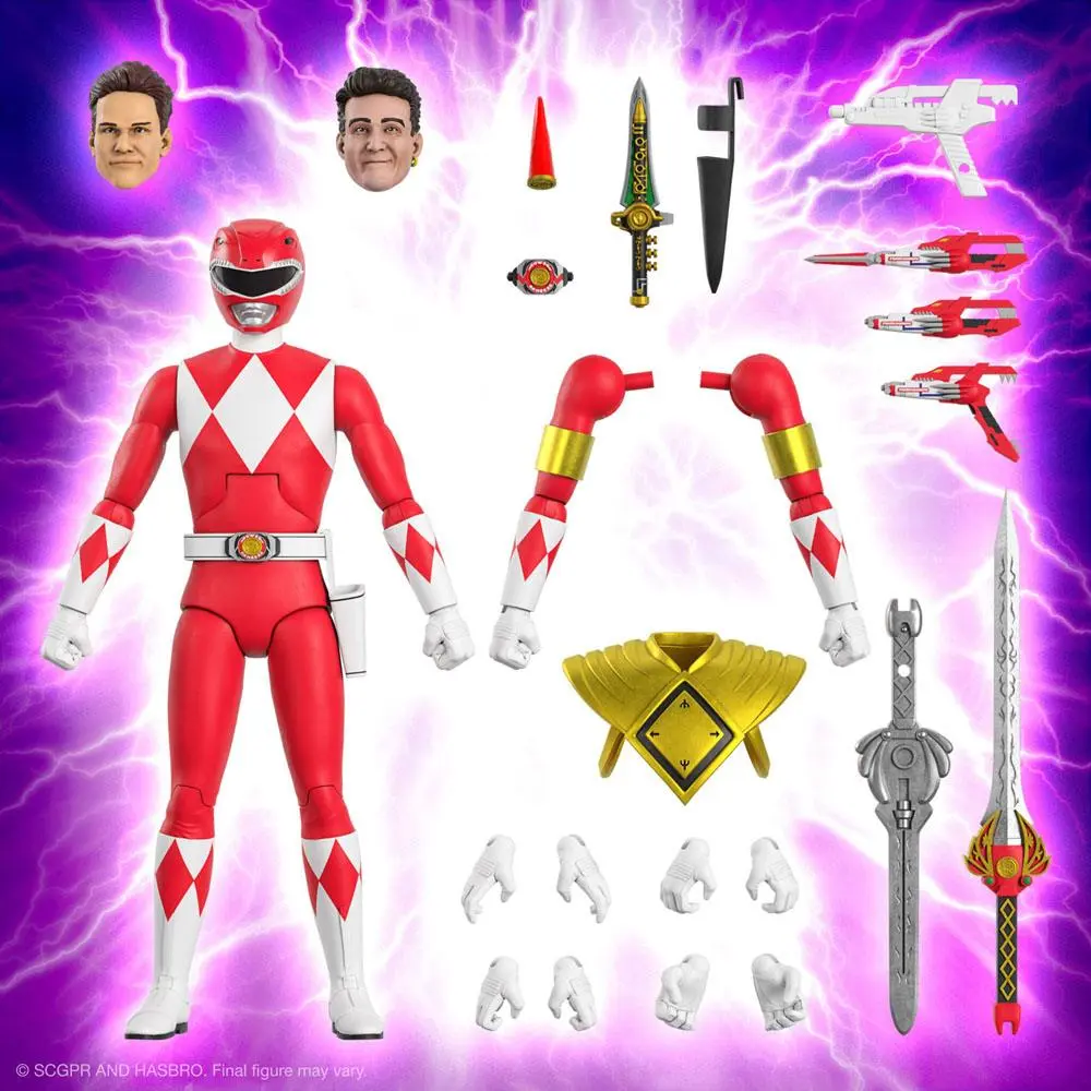 Mighty Morphin Power Rangers Ultimates Action Figure Red Ranger 18 cm termékfotó