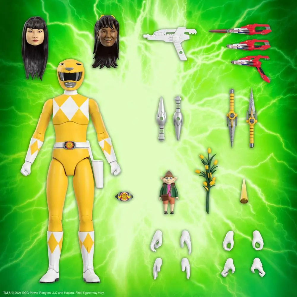 Mighty Morphin Power Rangers Ultimates Action Figure Yellow Ranger 18 cm termékfotó