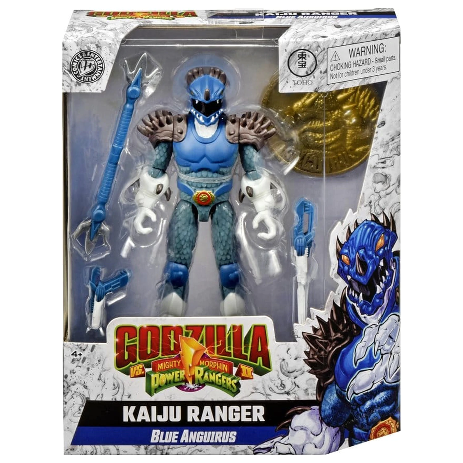 Mighty Morphin Power Rangers x Godzilla akciófigura Blue Anguirus termékfotó