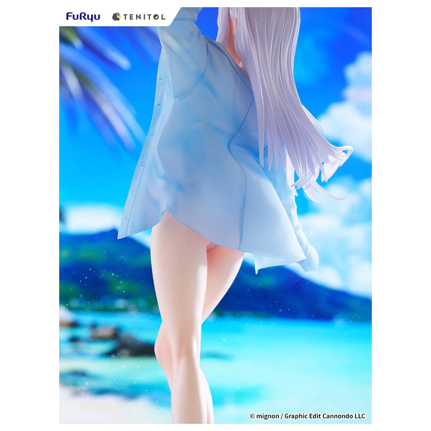 Mignon Works Tenitol Tall Shiro Swimsuit Ver. PVC figura 30 cm termékfotó