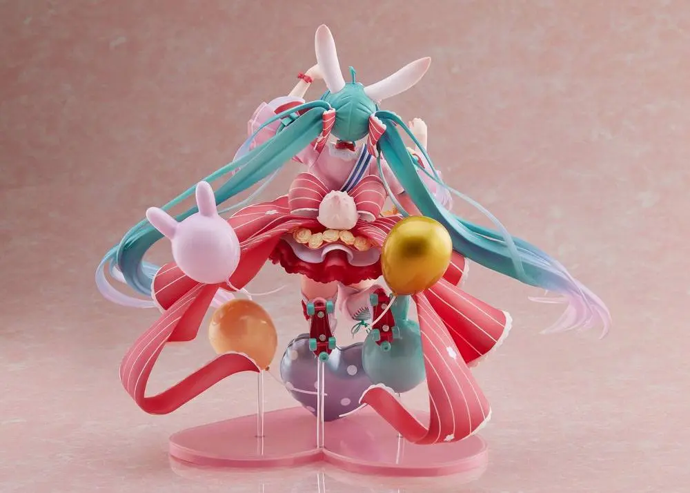 Miku Hatsune 1/7 Miku Hatsune Birthday 2021 (Pretty Rabbit Ver.) by Spiritale PVC szobor figura 21 cm termékfotó