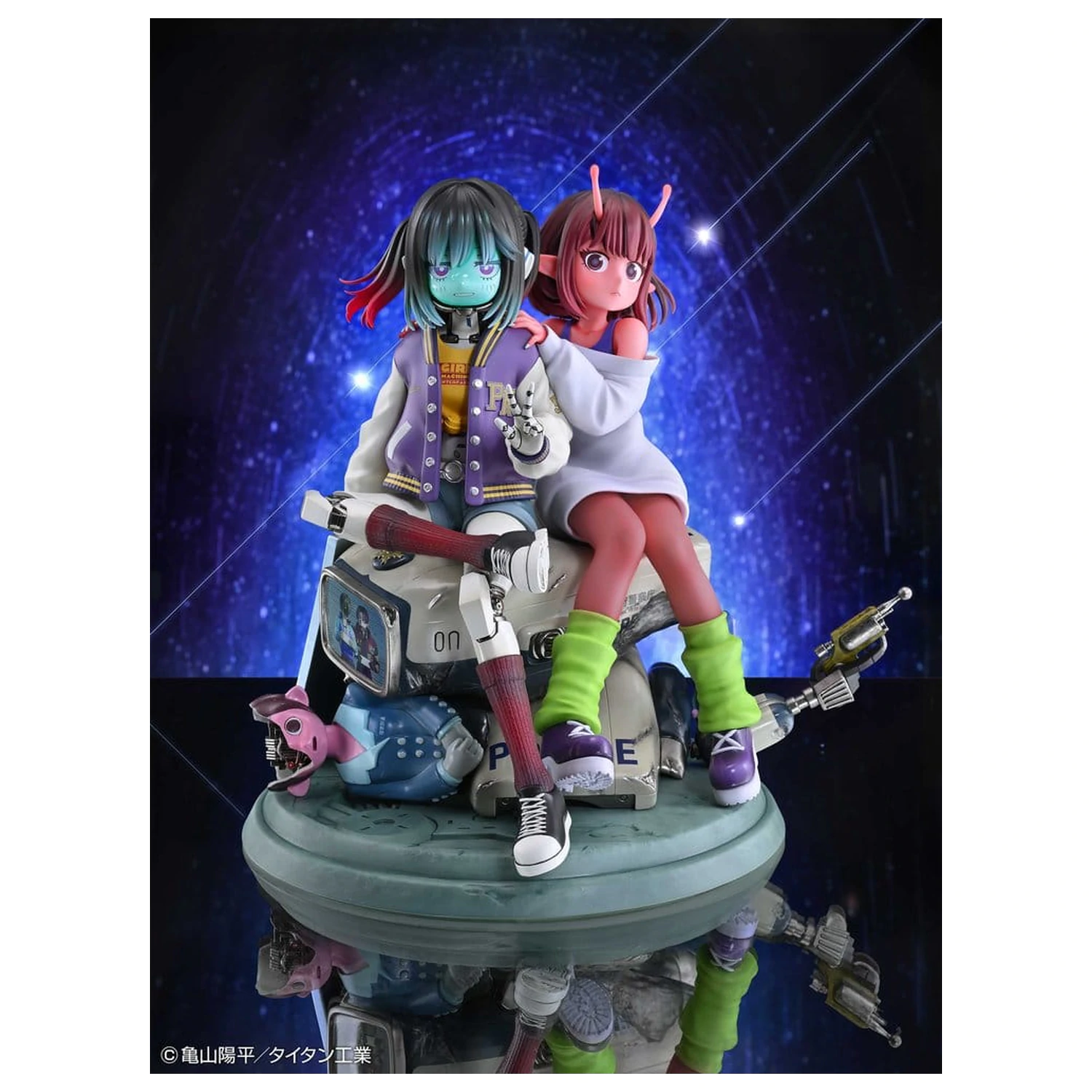 Milky Subway The Galactic Limited Express 2 db-os PVC figura csomag Chiharu & Makina 18 cm termékfotó