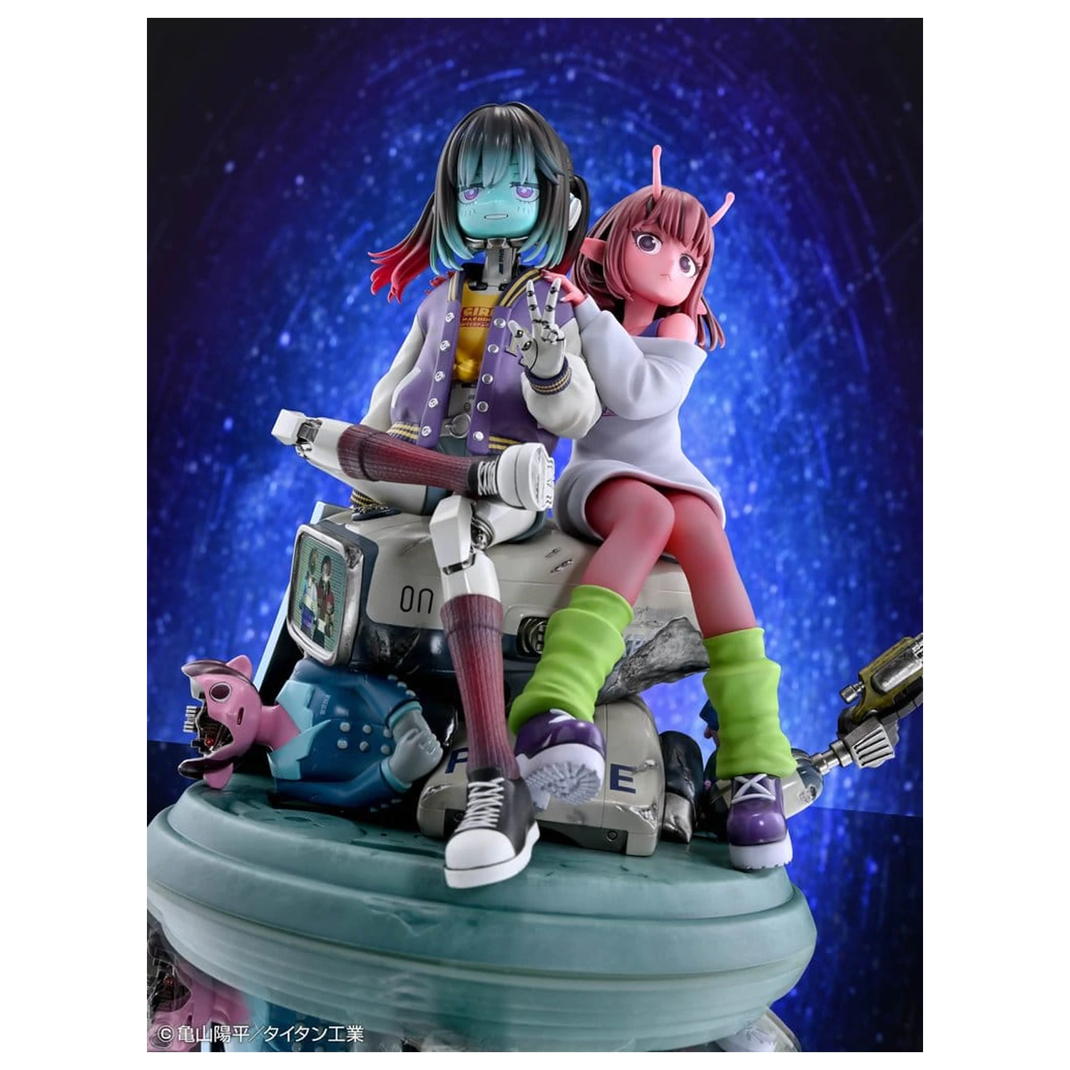 Milky Subway The Galactic Limited Express 2 db-os PVC figura csomag Chiharu & Makina 18 cm termékfotó