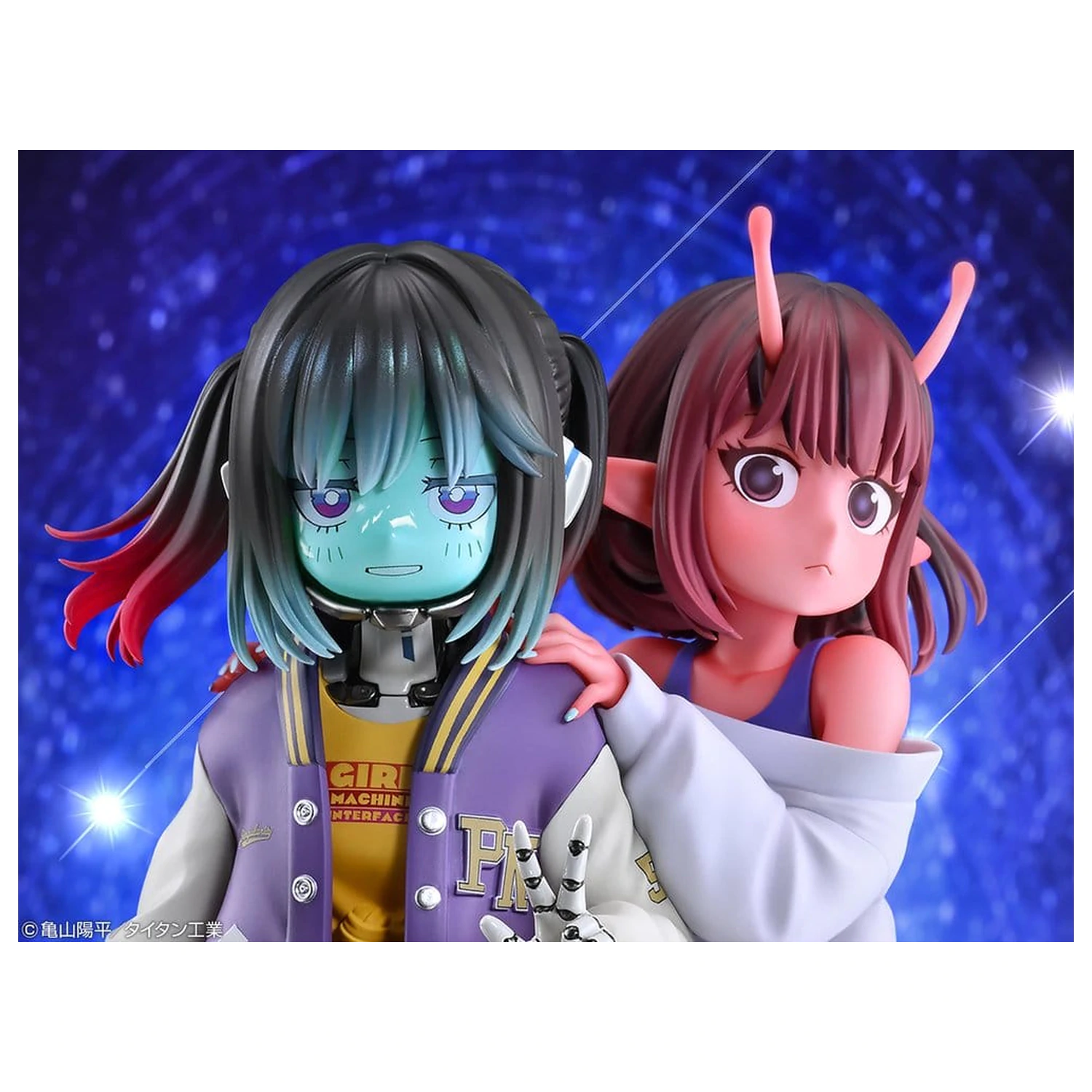 Milky Subway The Galactic Limited Express 2 db-os PVC figura csomag Chiharu & Makina 18 cm termékfotó