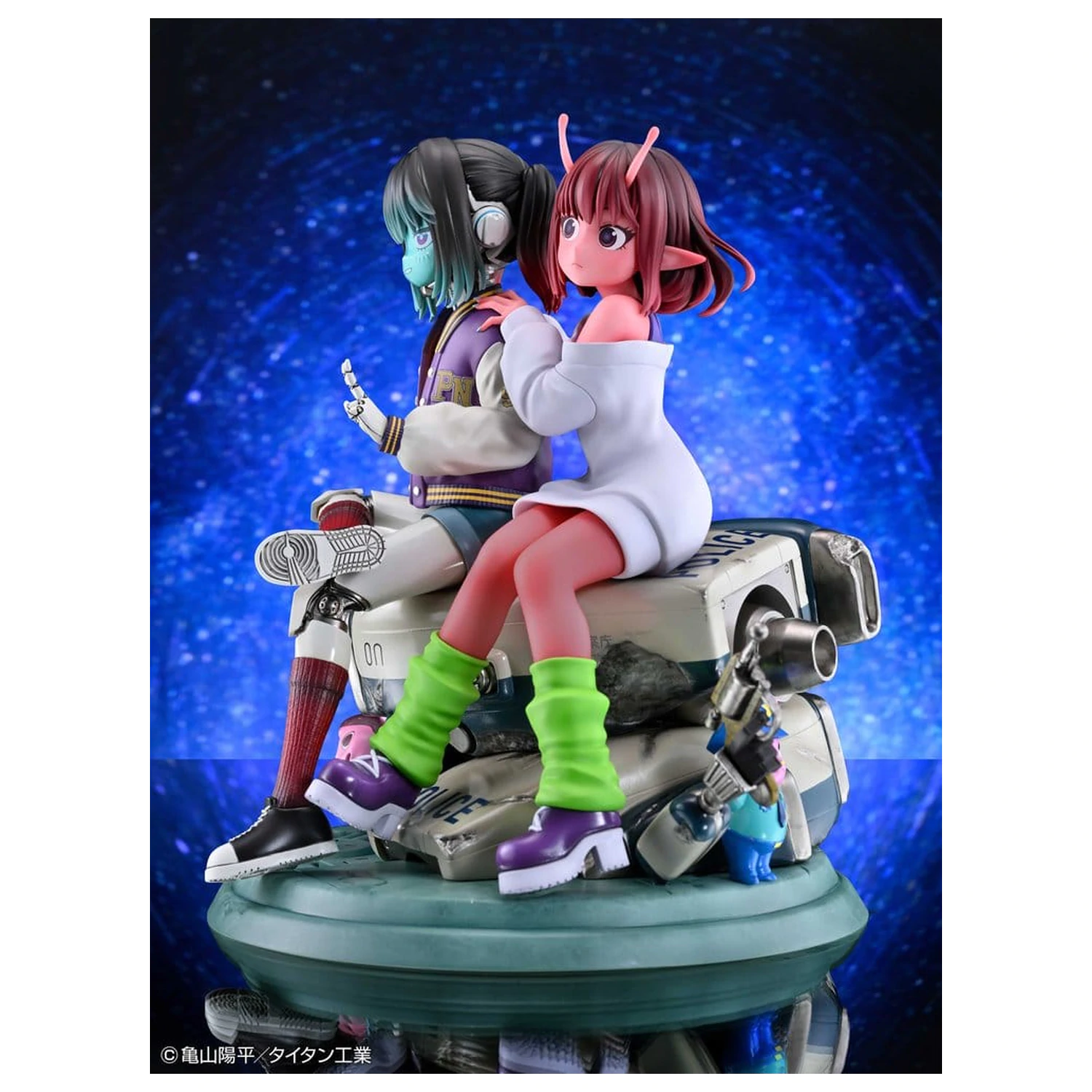 Milky Subway The Galactic Limited Express 2 db-os PVC figura csomag Chiharu & Makina 18 cm termékfotó