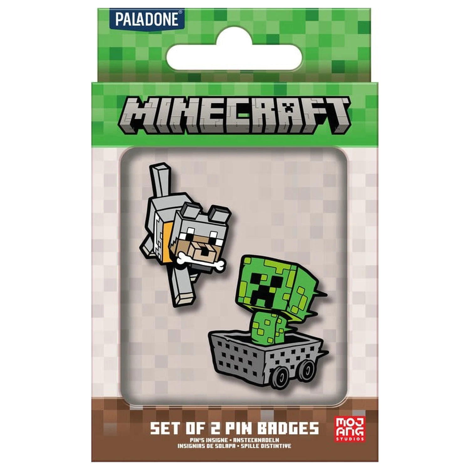 Minecraft 2 db-os kitűző csomag termékfotó
