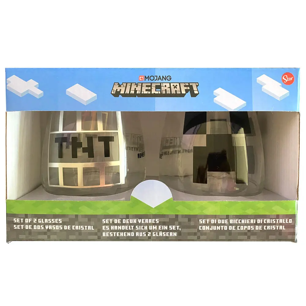 Minecraft 2db-os üvegpohár bögre 510ml termékfotó